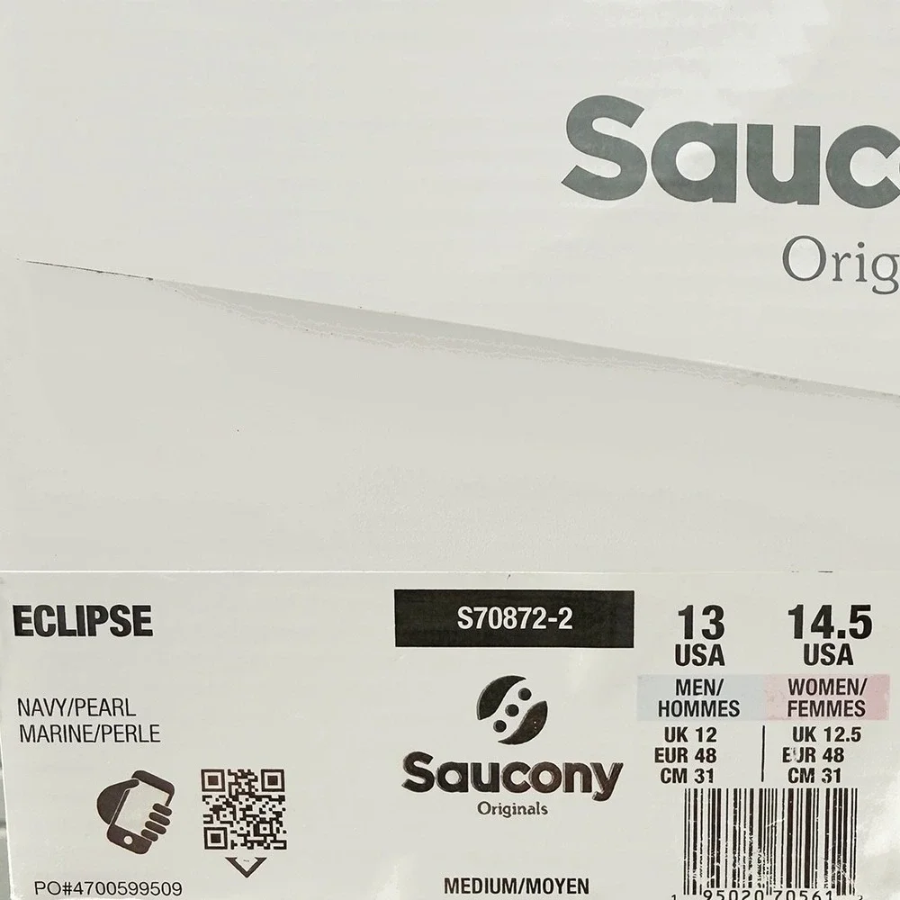 Saucony Eclipse Shoes ‎ - NEW Mens Size 13 Navy / Pearl - #49404-ZZ2